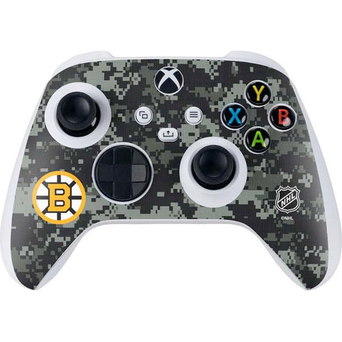 NHL Boston Bruins Camo Xbox Series S Controller Skin