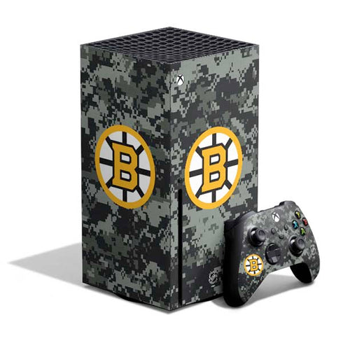 NHL Boston Bruins Camo Xbox Series X Bundle Skin