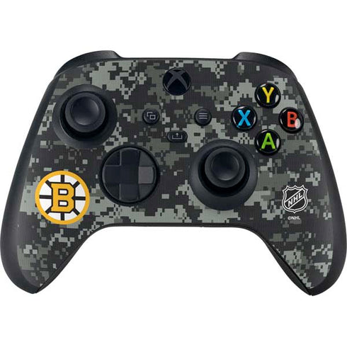 NHL Boston Bruins Camo Xbox Series X Bundle Skin