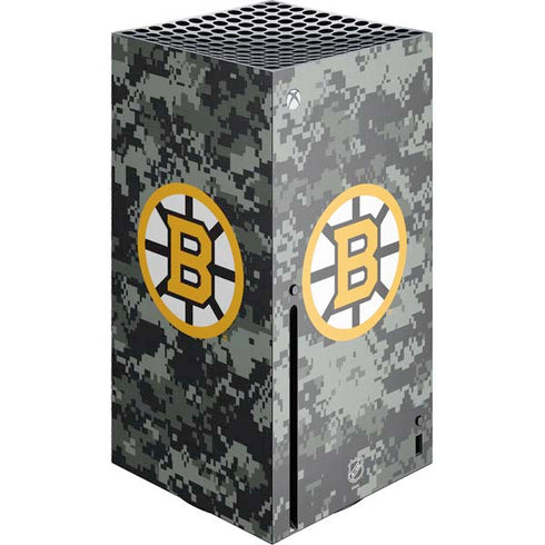 NHL Boston Bruins Camo Xbox Series X Console Skin