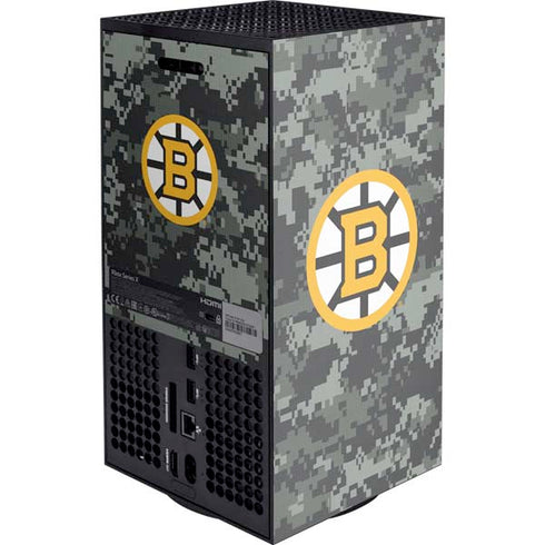 NHL Boston Bruins Camo Xbox Series X Console Skin