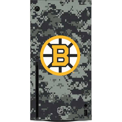 NHL Boston Bruins Camo Xbox Series X Console Skin