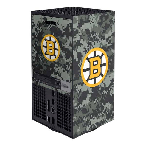 NHL Boston Bruins Camo XBox Series X Digital Edition Bundle Skin