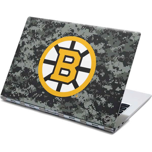 NHL Boston Bruins Camo Yoga 910 2-in-1 14in Touch-Screen Skin