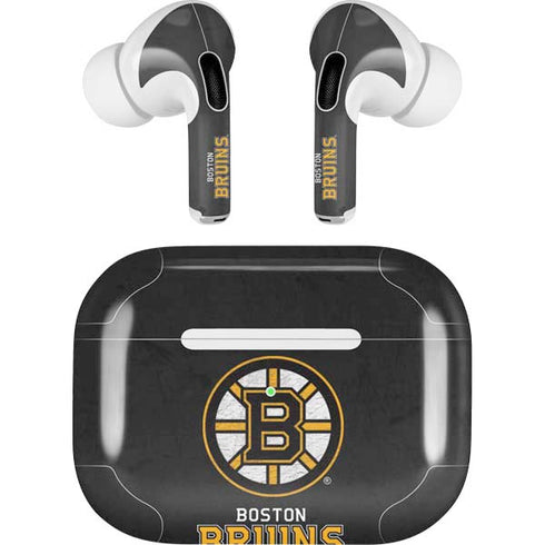 NHL Boston Bruins Distressed AirPods Pro 2nd Gen Skin