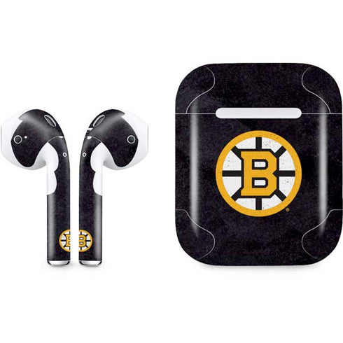 NHL Boston Bruins Distressed Apple AirPods Skin