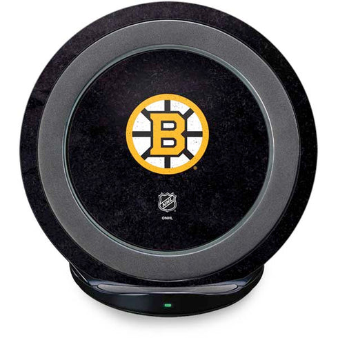 NHL Boston Bruins Distressed Fast Charge Wireless Charging Stand Skin