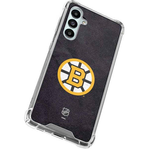 NHL Boston Bruins Distressed Galaxy A16 5G Clear Case