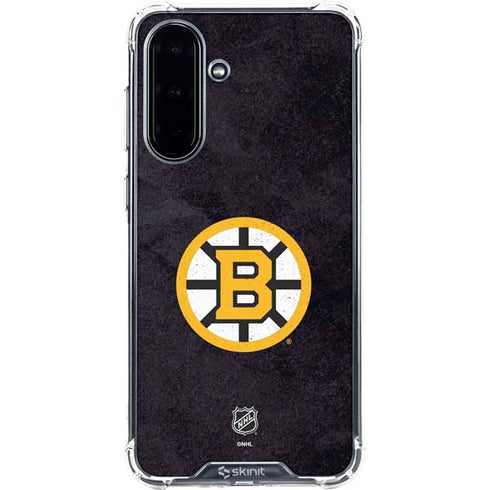 NHL Boston Bruins Distressed Galaxy A36 5G Clear Case