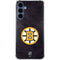 NHL Boston Bruins Distressed Galaxy A55 5G Clear Case