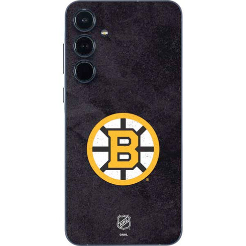 NHL Boston Bruins Distressed Galaxy A55 5G Skin