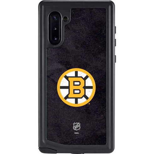 NHL Boston Bruins Distressed Galaxy Note 10 Waterproof Case