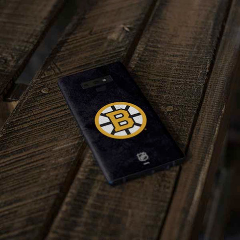 NHL Boston Bruins Distressed Galaxy Note 9 Skin