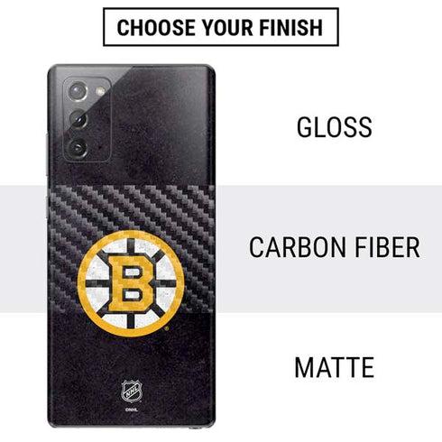 NHL Boston Bruins Distressed Galaxy Note20 5G Skin