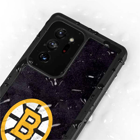 NHL Boston Bruins Distressed Galaxy Note20 Ultra 5G Waterproof Case