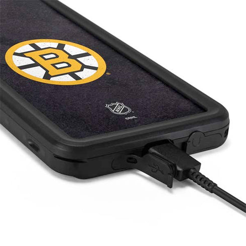 NHL Boston Bruins Distressed Galaxy S20 Plus Waterproof Case
