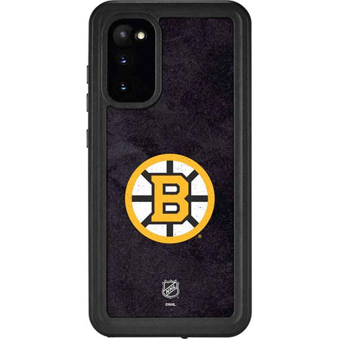 NHL Boston Bruins Distressed Galaxy S20 Waterproof Case