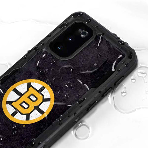 NHL Boston Bruins Distressed Galaxy S20 Waterproof Case