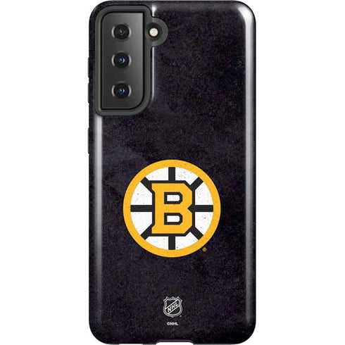 NHL Boston Bruins Distressed Galaxy S21 5G Pro Case