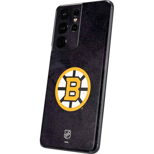 NHL Boston Bruins Distressed Galaxy S21 Ultra 5G Skin