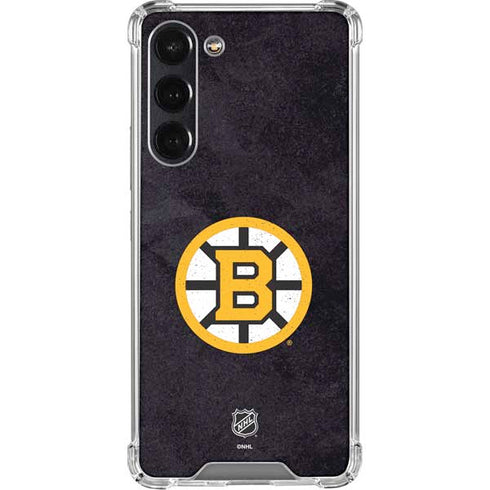 NHL Boston Bruins Distressed Galaxy S23 Plus Clear Case