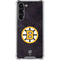 NHL Boston Bruins Distressed Galaxy S24 FE Clear Case