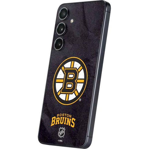 NHL Boston Bruins Distressed Galaxy S25 Plus Skin