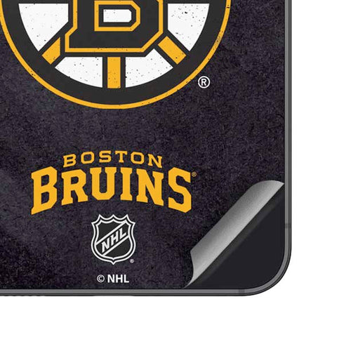 NHL Boston Bruins Distressed Galaxy S25 Plus Skin