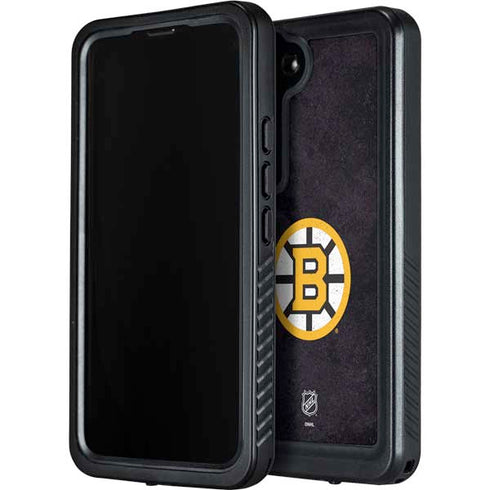 NHL Boston Bruins Distressed Galaxy S24 Plus Waterproof Case