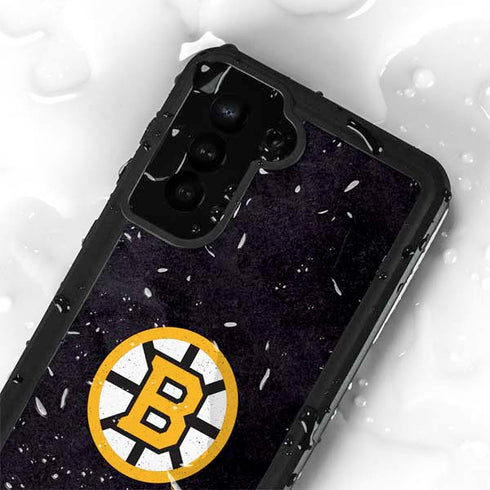NHL Boston Bruins Distressed Galaxy S24 Plus Waterproof Case