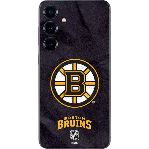NHL Boston Bruins Distressed Galaxy S25 Skin
