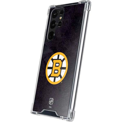 NHL Boston Bruins Distressed Galaxy S24 Ultra Clear Case