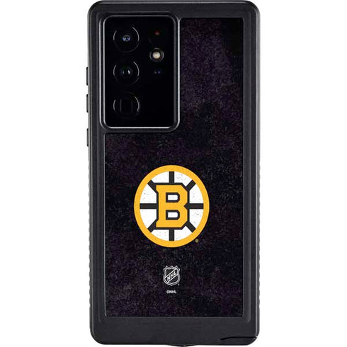 NHL Boston Bruins Distressed Galaxy S24 Ultra Waterproof Case