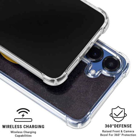 NHL Boston Bruins Distressed Galaxy S25 FE Clear Case