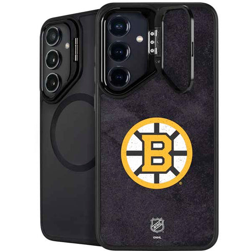 NHL Boston Bruins Distressed Galaxy S25 Kickstand Case