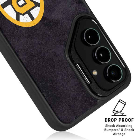 NHL Boston Bruins Distressed Galaxy S25 Kickstand Case