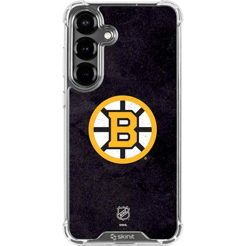 NHL Boston Bruins Distressed Galaxy S26 Clear Case