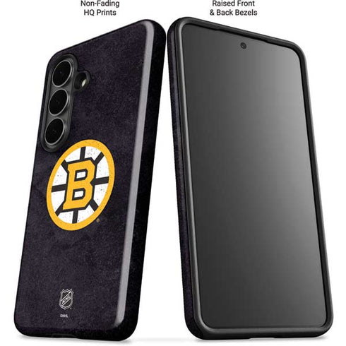 NHL Boston Bruins Distressed Galaxy S26 Impact Case