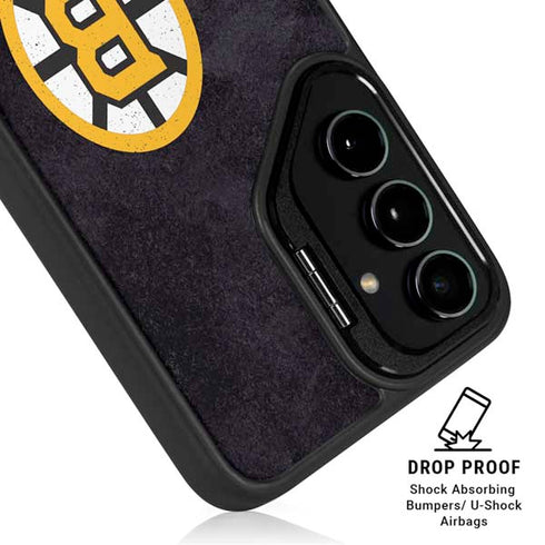 NHL Boston Bruins Distressed Galaxy S26 Kickstand Case