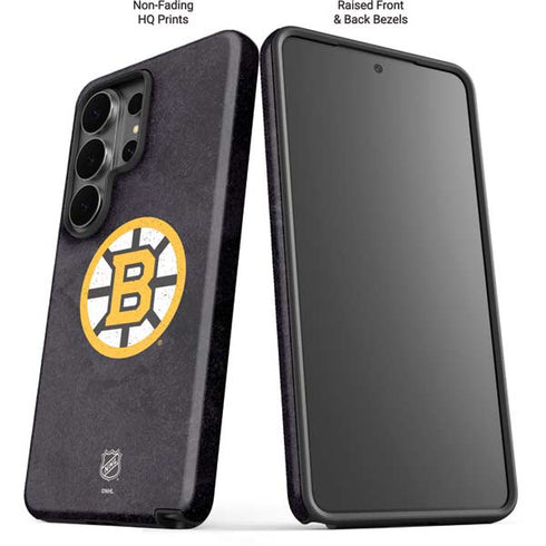NHL Boston Bruins Distressed Galaxy S26 Ultra Impact Case