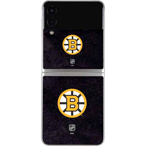 NHL Boston Bruins Distressed Galaxy Z Flip3 5G Skin