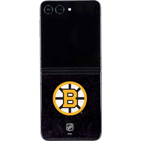NHL Boston Bruins Distressed Galaxy Z Flip5 5G Skin