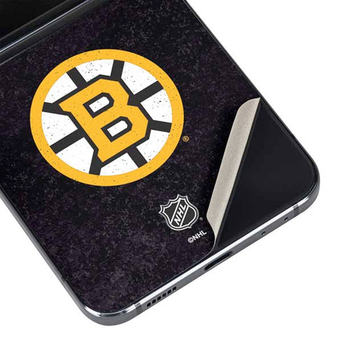 NHL Boston Bruins Distressed Galaxy Z Flip5 5G Skin