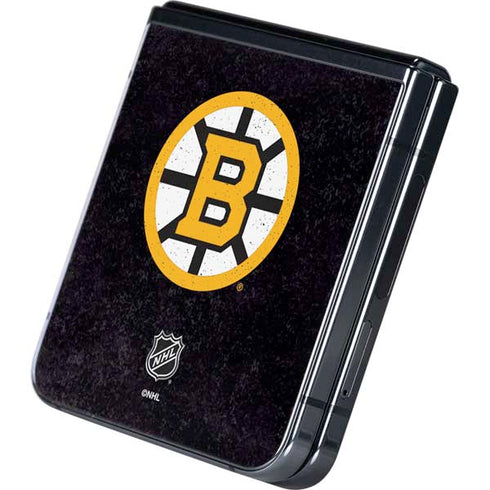 NHL Boston Bruins Distressed Galaxy Z Flip5 5G Skin