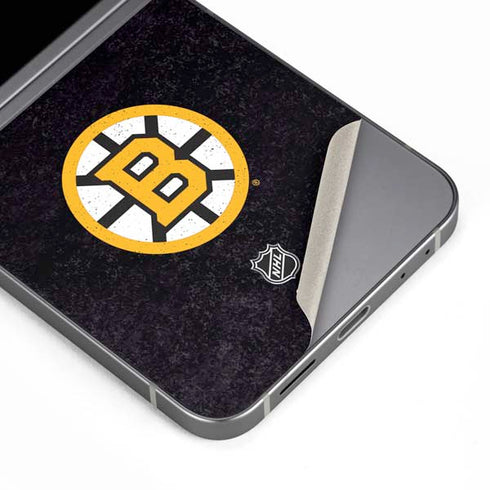 NHL Boston Bruins Distressed Galaxy Z Flip6 Skin