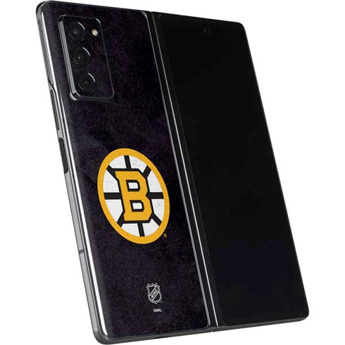 NHL Boston Bruins Distressed Galaxy Z Fold2 5G Skin