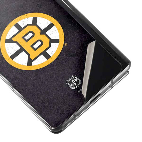 NHL Boston Bruins Distressed Galaxy Z Fold2 5G Skin
