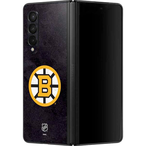 NHL Boston Bruins Distressed Galaxy Z Fold3 5G Skin