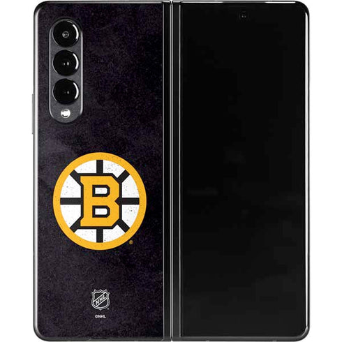 NHL Boston Bruins Distressed Galaxy Z Fold3 5G Skin