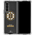 NHL Boston Bruins Distressed Galaxy Z Fold4 5G Clear Case